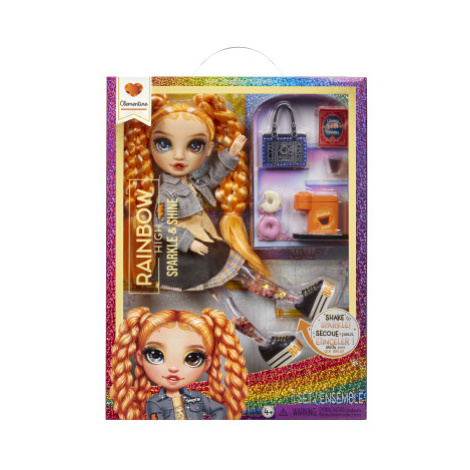 Rainbow High Sparkle & Shine Fashion panenka - Clementine (Orange) MGA Entertainment