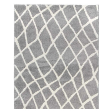 Moderní kusový koberec Nano Shag 625/GY6E | šedý Typ: 160x235 cm