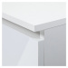 Ak furniture Volně stojící psací stůl Ana 124 cm bílý - lesk