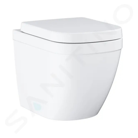Grohe 39839000 - Stojící WC se sedátkem softclose, rimless, Triple Vortex, alpská bílá