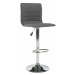 Tempo Kondela Barová židle PINAR - šedá/chrom + kupón KONDELA10 na okamžitou slevu 3% (kupón upl