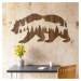 Dřevěná nálepka na zeď - Medvěd v horách