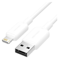 Vention USB 2.0 Type-A Male to Lightning Male 2.4A Cable 2M White PVC Type