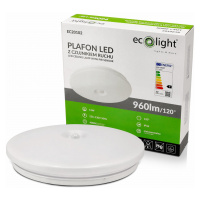 LED stropní svítidlo PIR - 12W - IP44 - neutrální bílá - senzor pohybu