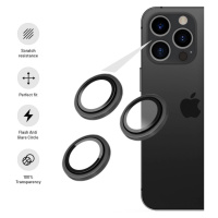 Ochranná skla čoček fotoaparátů FIXED Camera Glass pro Apple iPhone 16 Pro/16 Pro Max, stříbrná