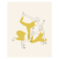 Ilustrace Yoga revolution, Amanda Leon, 30x40 cm