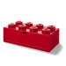 LEGO STORAGE - stolní box 8 se zásuvkou - červená