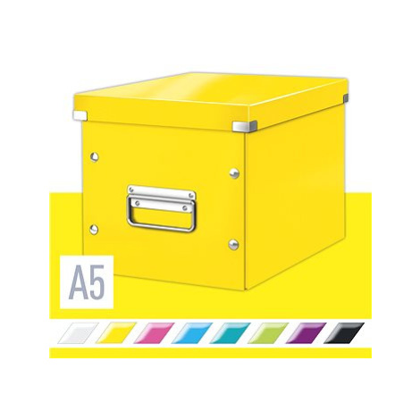 LEITZ WOW Click & Store A5 26 x 24 x 26 cm, žlutá