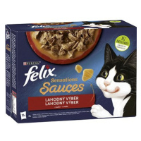 Felix Sensations Sauces hovězí, jehněčí, krůta, kachna v lahodné omáčce 12 x 85 g