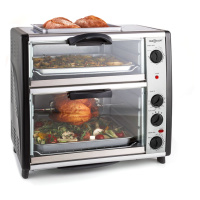 OneConcept All-You-Can-Eat, dvojitá trouba s grilovací deskou, 42 l, 2350 W