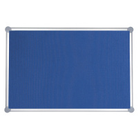 MAUL Špendlíková nástěnka, látkový potah, modrá, š x v 1200 x 900 mm