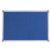MAUL Špendlíková nástěnka, látkový potah, modrá, š x v 1200 x 900 mm