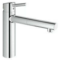 Dřezová baterie Grohe Concetto / s výsuvnou koncovkou / výška 26,4 cm / mosaz / lesklý chrom