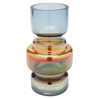 KARE Design Skleněná váza Phenom - vícebarevná, 18cm