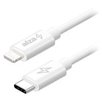 AlzaPower Core USB-C to Lightning MFi 3m bílý