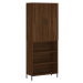 vidaXL Skříň highboard hnědý dub 69,5 x 34 x 180 cm kompozitní dřevo