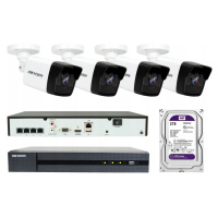 Ip Monitoring Hikvision 4 Venkovní 4Mpx Kamery