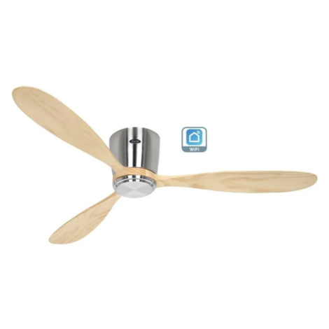 CasaFan 313287W Eco Plano Wood WiFi, přírodní dřevo, stropní ventilátor