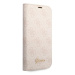 Guess GUBKP14SHG4SHP hard silikonové pouzdro iPhone 14 6.1" pink book 4G Vintage Gold Logo