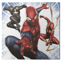 Obraz na plátně Spider-Man - Trio, 2 cm - 40×40 cm