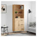 vidaXL Skříň highboard dub sonoma 69,5 x 34 x 180 cm kompozitní dřevo