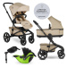 EASYWALKER - Kočárek kombinovaný Jimmey 2v1 Sand Taupe LITE RWS + KIDDY Evoluna i-size 2 + zákla