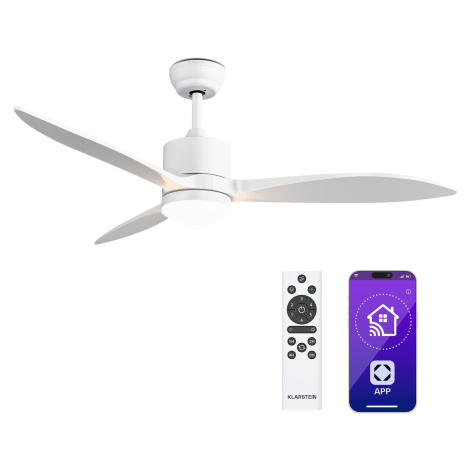 Klarstein Stropní ventilátor SkyBreeze Smart, Vnitřní i venkovní použití, Chytré ovládání, IP44,