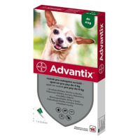 Advantix roztok pro nakapání na kůži – spot-on pro psy do 4 kg