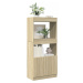 vidaXL Skříň highboard dub sonoma 63 x 33 x 140 cm kompozitní dřevo