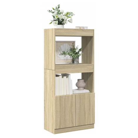 vidaXL Skříň highboard dub sonoma 63 x 33 x 140 cm kompozitní dřevo