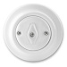 ABB Decento vypínač č.6 (č.1) otočný bílá 3560K-C06345 porcelán