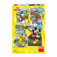 Puzzle Mickey ve městě 4x54 dílků v krabici