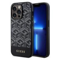 Guess PU G Cube MagSafe kryt iPhone 15 Pro Max černý