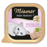 Miamor Milde Mahlzeit, čisté drůbeží a šunka 16 × 100 g