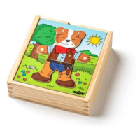 Woody Puzzle šatní skříň Pejsek, 18 dílů