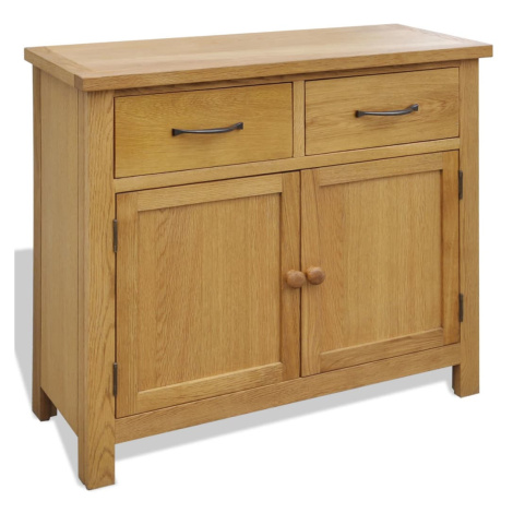 vidaXL Komoda 90 x 33,5 x 83 cm masivní dubové dřevo