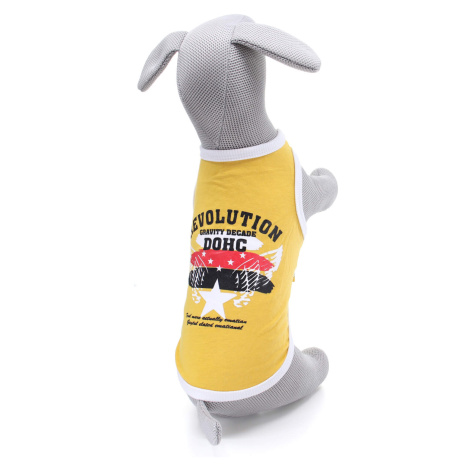 Vsepropejska Perla tričko s nápisy pro psa Barva: Žlutá, Délka zad (cm): 21, Obvod hrudníku: 28 