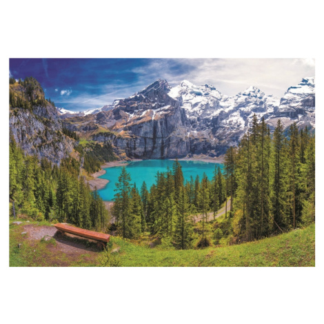 Puzzle Jezero Oeschinen, Alpy Trefl