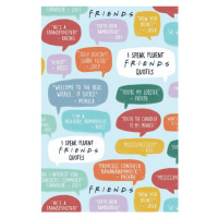 Umělecký tisk Friends - Famous quotes, 26.7 × 40 cm