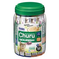 Inaba Cat Vet Churu Nourish kočičí pamlsky - kuře a tuňák 50 x 14 g