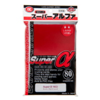 Obaly na karty KMC Standard Sleeves - Super Alpha Red - 80 ks