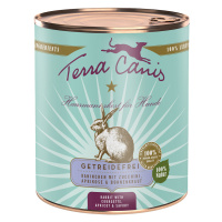 Terra Canis bez obilnin 6 x 800 g - Králík s cuketou, meruňkami & saturejkou