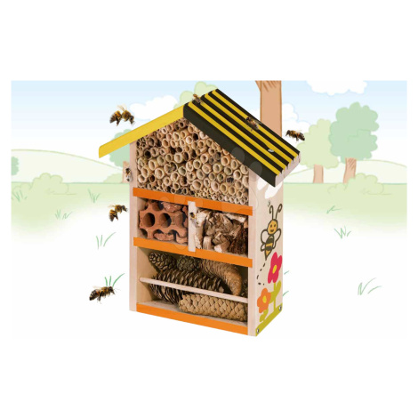 Dřevěný úl pro včely Outdoor Bee House Eichhorn Poskládej a vymaluj – se štětcem a barvami od 6 