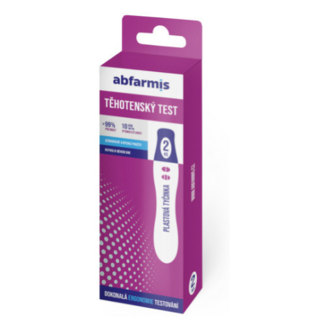 Abfarmis Těhotenský test 10mIU/ml - tyčinka - 2ks