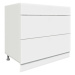 ArtExt Kuchyňská skříňka spodní SILVER | D3A 90 Barva korpusu: Bílá