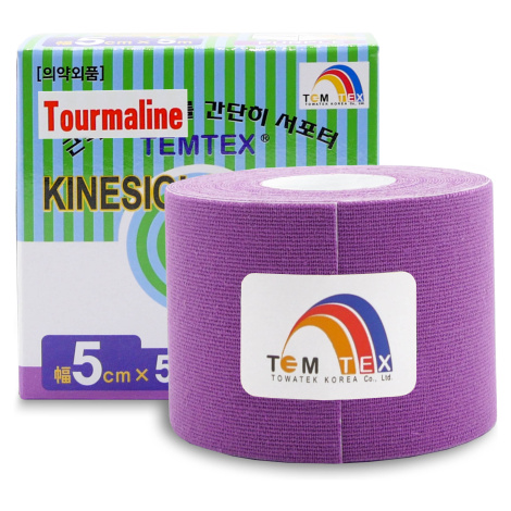 TEMTEX kinesio tape Tourmaline, fialová tejpovací páska 5cm x 5m