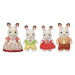 SYLVANIAN FAMILY - Rodina chocolate králíků, nová