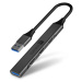 CONNECT IT USB-A hub, (1xUSB-A 3.0, 3xUSB-A 2.0), externí antracitový CHU-4050-AN