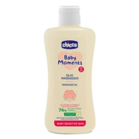 CHICCO Baby Moments Sensitive masážní olej 200 ml