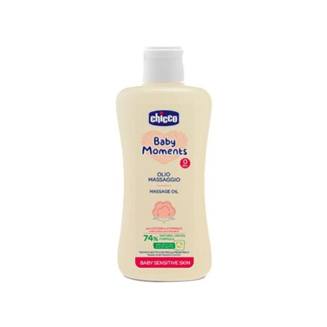 CHICCO Baby Moments Sensitive masážní olej 200 ml